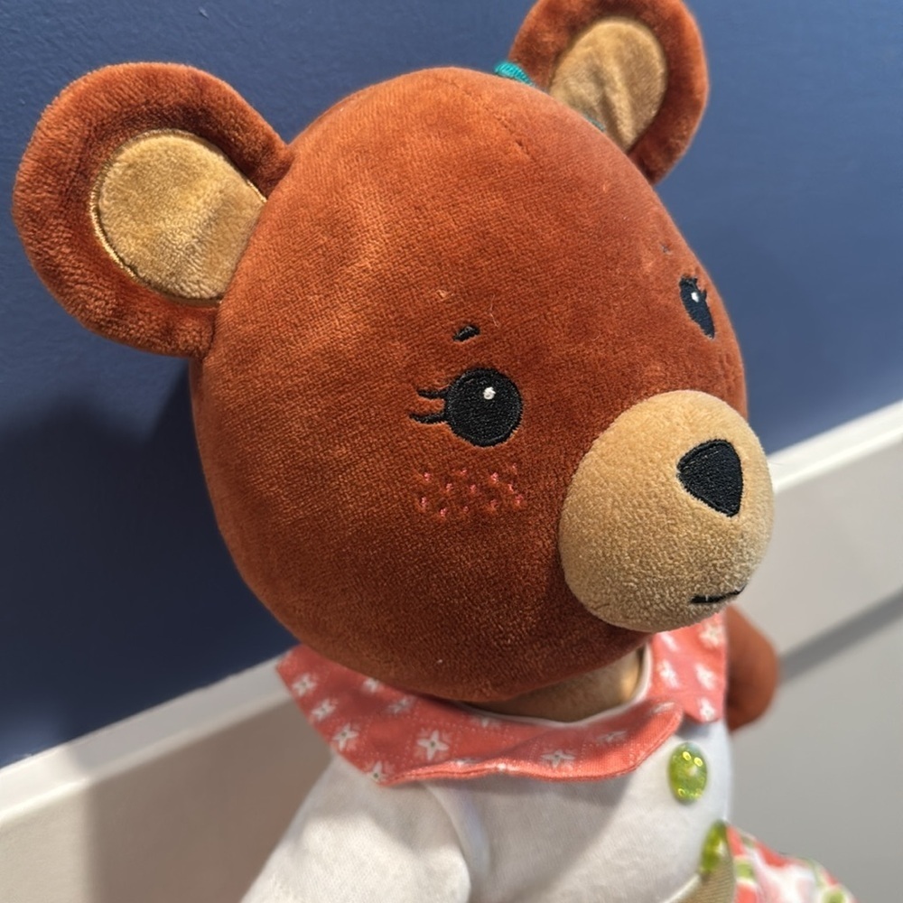 Matilda Jane Plush Stuffed Animal Toy Poly Bear With outfit Shirt 19 in Tall - Picture 3 of 16